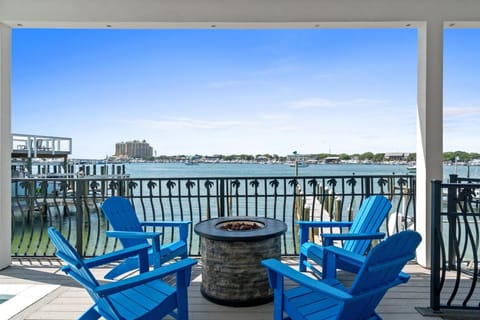 Fire Pit Overlooking the Destin Harbor