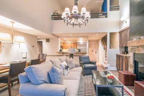 Open concept living room and dining area