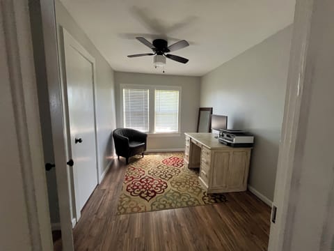 Office space with room for air mattress