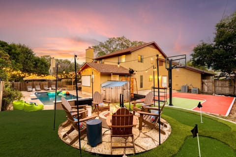 Dive into your private indoor pool & spa, shoot hoops on the basketball court, gather ‘round the firepit, and let the little ones run wild on the kids’ playground — all in your very own backyard paradise. 