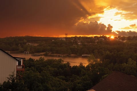 sunset from the deck