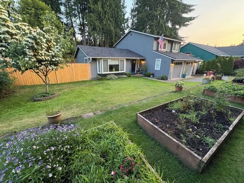 Front yard with garden