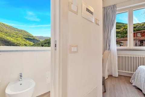 Superior Double Room, Terrace, Partial Sea View | Egyptian cotton sheets, premium bedding, memory foam beds, in-room safe