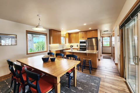 Large dining kitchen area is great  space to gather.