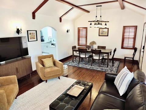 Open living and dining space