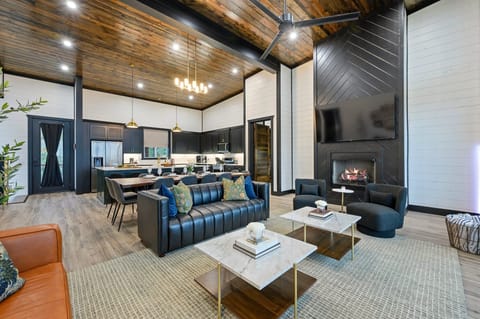 Kick back by the fire, put on a movie, and get cozy—this main floor space is your home base for chill time.