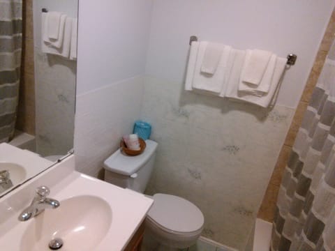 Room, 2 Double Beds | Bathroom | Towels