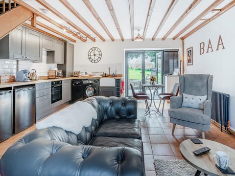 Open plan living space | Sheep Shed - Gaer Cottages, Cribyn, Lampeter