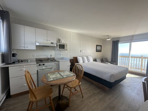Premium Room, 1 Queen Bed, Kitchenette | Desk, soundproofing, iron/ironing board, rollaway beds