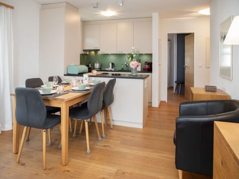 Furniture, Interior Design, Flooring, Floor, Wood, Kitchen & Dining Room Table, Ceiling, Room, Chair, Dining Room