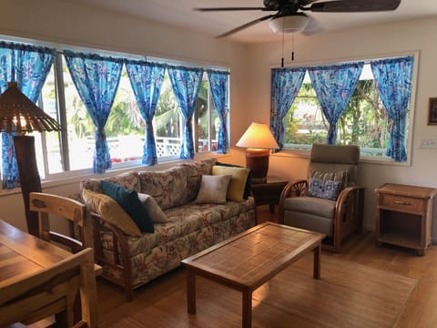 Superior Cottage, 2 Bedrooms, Kitchen, Garden View | Living area | 32-inch flat-screen TV with digital channels, TV, pay movies