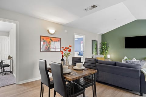 Eat. Laugh. Repeat. Perfect dining space for shared meals and conversation.