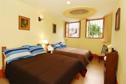 Standard Room, 2 Double Beds | In-room safe, iron/ironing board, free WiFi, bed sheets