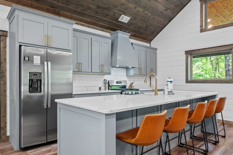 Additional seating in the kitchen area