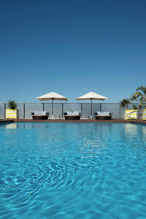 Indoor pool, seasonal outdoor pool, cabanas (surcharge), pool umbrellas