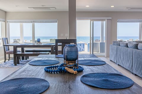 Dining Area for 14 with Full Ocean Backdrop