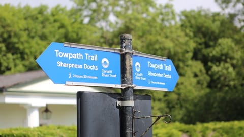 Gentle canalside walks guide you to explore the area