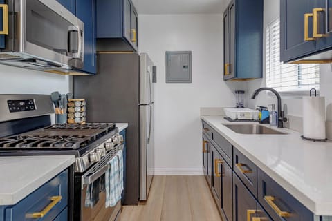 Remodeled fully stocked kitchen to be your home away from home.