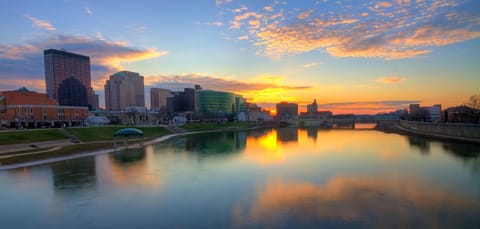 RiverScape MetroPark - A beautiful park along the Great Miami River offering trails, biking, kayaking, and hosting various festivals.