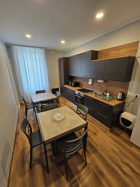 Shared fridge, microwave, highchair