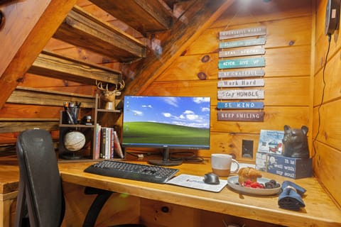 Rustic Desk Nook for Remote Work or a Peaceful Morning Moment