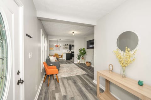 An elegant foyer will welcome you home