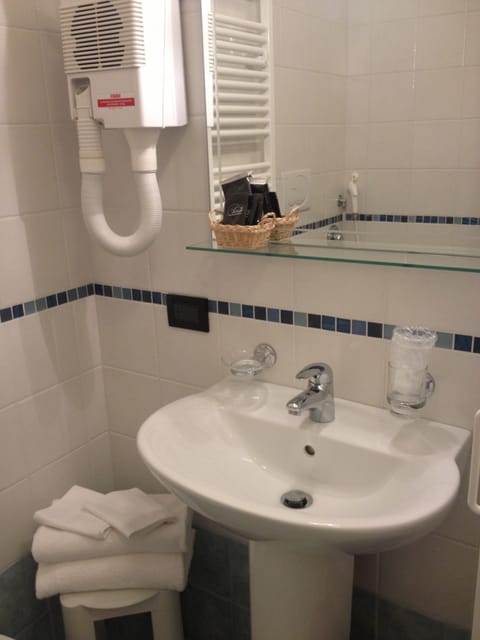 Free toiletries, hair dryer, bidet, towels