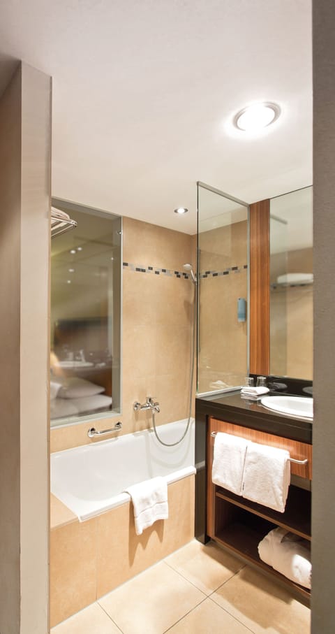 Superior Plus Queensize Doubleroom | Bathroom | Free toiletries, hair dryer, bathrobes, slippers