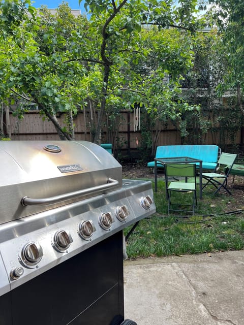 BACKYARD
This backyard features a BBQ station and a comfy seating for relaxing.