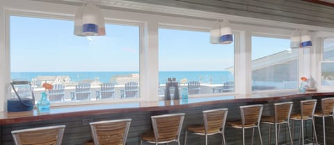 Rooftop bar, ocean views, open daily