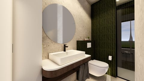 Standard Twin Room, Courtyard View | Bathroom | Shower, free toiletries, hair dryer, towels