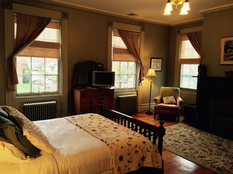 Montgomery Suite | Premium bedding, desk, laptop workspace, iron/ironing board