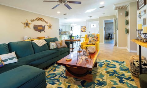 House, Multiple Beds, Patio, Garden View (Changes In Attitudes) | Living area | 42-inch flat-screen TV with digital channels