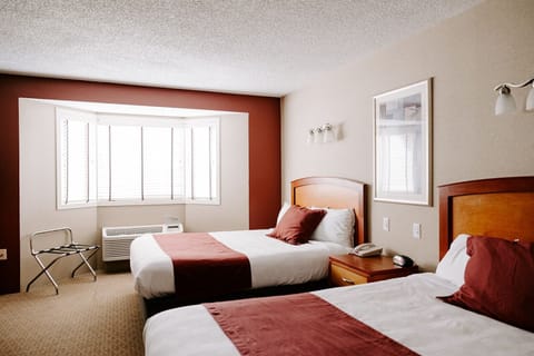 Standard Room, 2 Queen Beds, Non Smoking | Desk, iron/ironing board, free WiFi, bed sheets