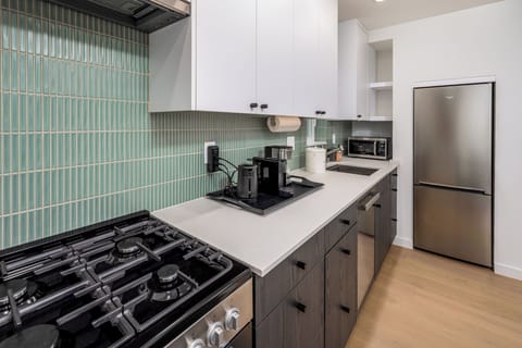 Apartment, 1 Queen Bed with Sofa bed, Kitchen | Private kitchen | Coffee/tea maker, electric kettle