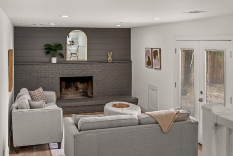 Secondary living space with walk out patio