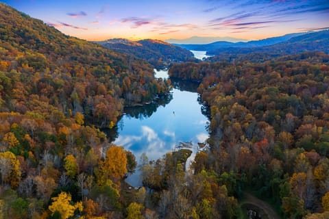 Beautiful Bald Mountain Lake