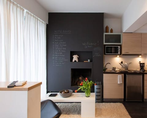 Entire studio from upper level