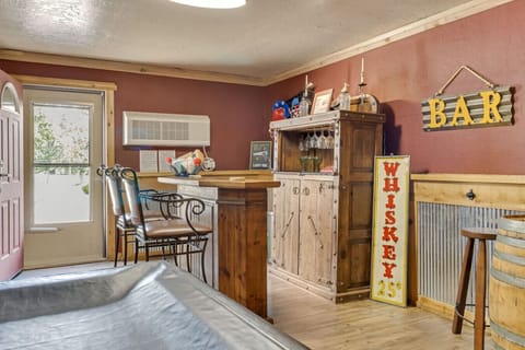 Bar area in detached garage