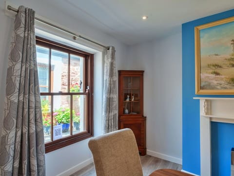 Blue, Furniture, Interior Design, Wall, Flooring, Wood, Floor, Ceiling, Room, Home