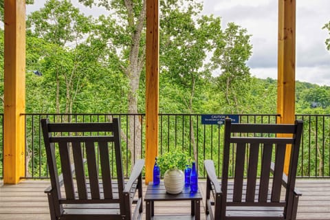 Rock your cares away with peaceful mountain views.