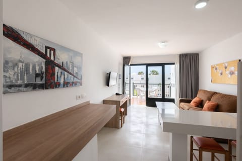Premium Apartment, 1 Bedroom, Terrace | Living area | TV