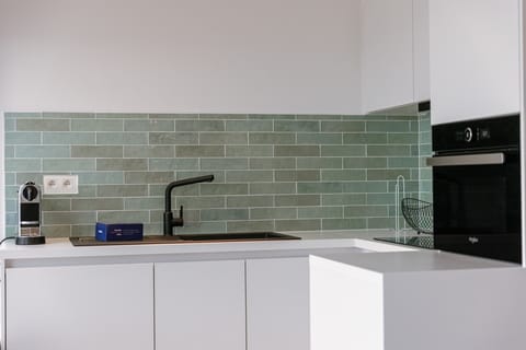 Kitchen Counter with Coffee Machine & Oven