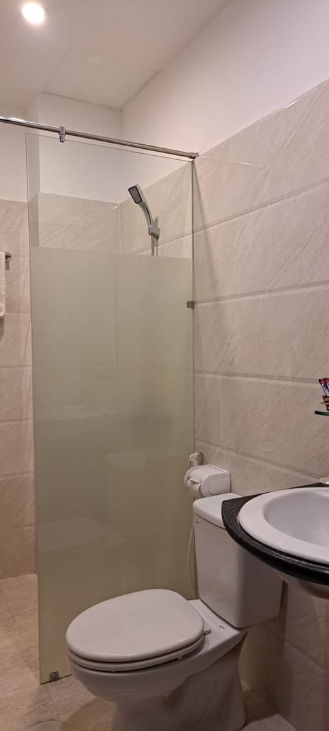 Double Room, Garden View | Bathroom | Shower, free toiletries, hair dryer, bathrobes
