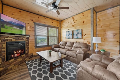 Get cozy by the fire—your perfect spot after a day in the mountains.