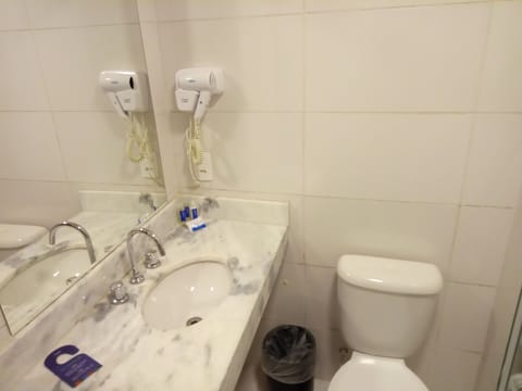 Superior Double Room, City View | Bathroom | Shower, hair dryer, towels, soap