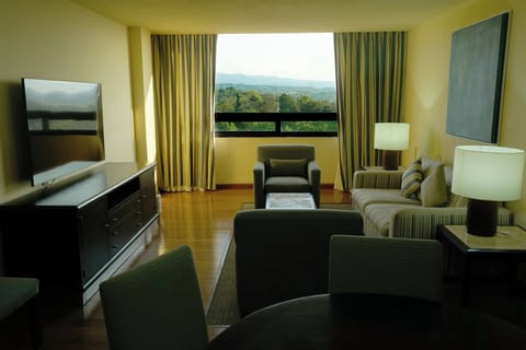 Premium bedding, desk, soundproofing, iron/ironing board