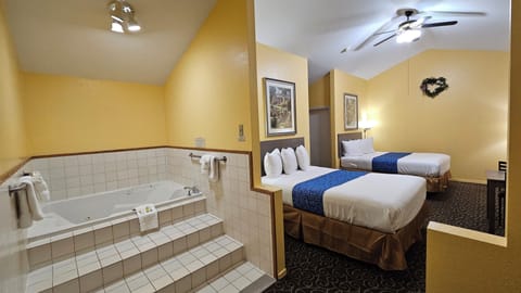 Studio Suite, 2 Queen Beds, Non Smoking | In-room safe, desk, blackout drapes, iron/ironing board