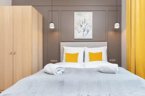 Enjoy your favorite shows on the living area's television, while relaxing on the double bed.