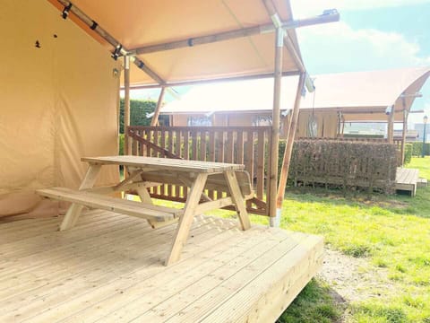Terrace of Holiday Park Klein Strand - Glamping 4p